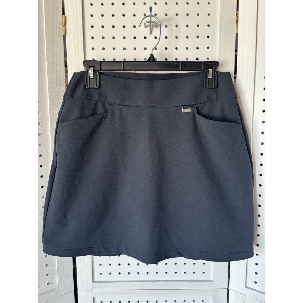 Women's Small Greg Norman Black Tennis Golf Pocket Skort EUC!‎